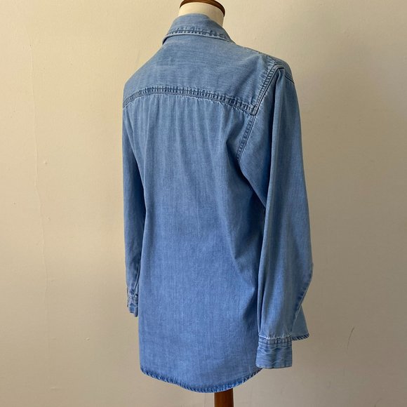 St. John's Bay Denim Collection Button-Up Shirt size S - Picture 4 of 16